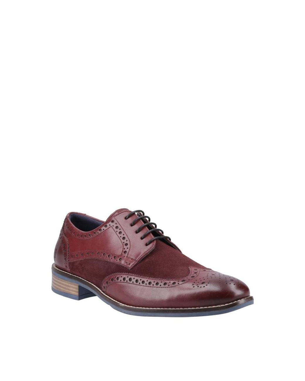 Hush Puppies Purple Dustin Mix Brogue for men