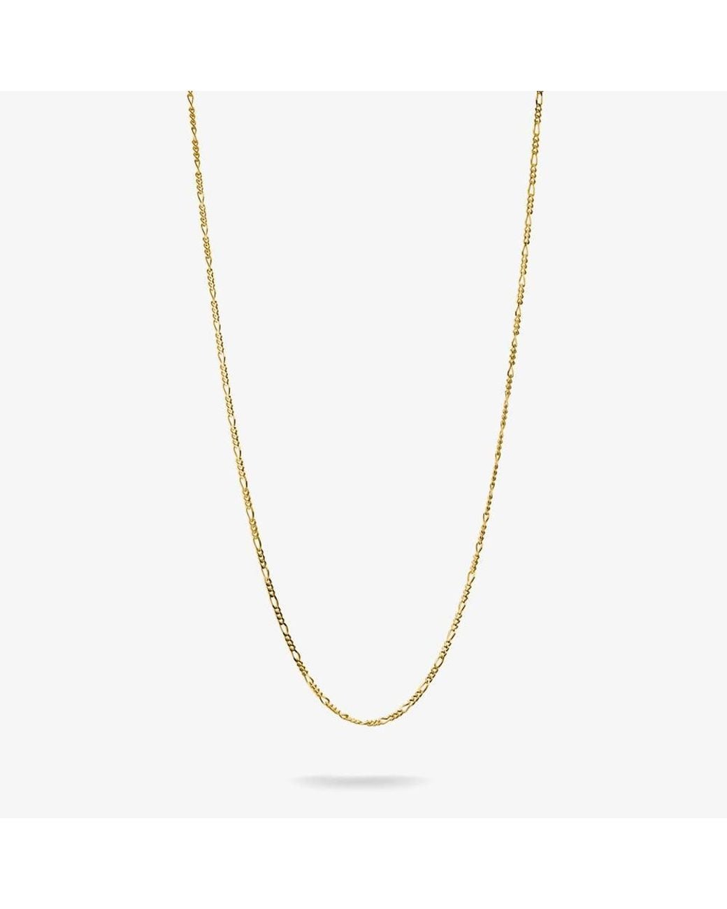 Thomas Sabo Metallic Plated Figaro Charm Necklace Ke2329-413-39-L45V