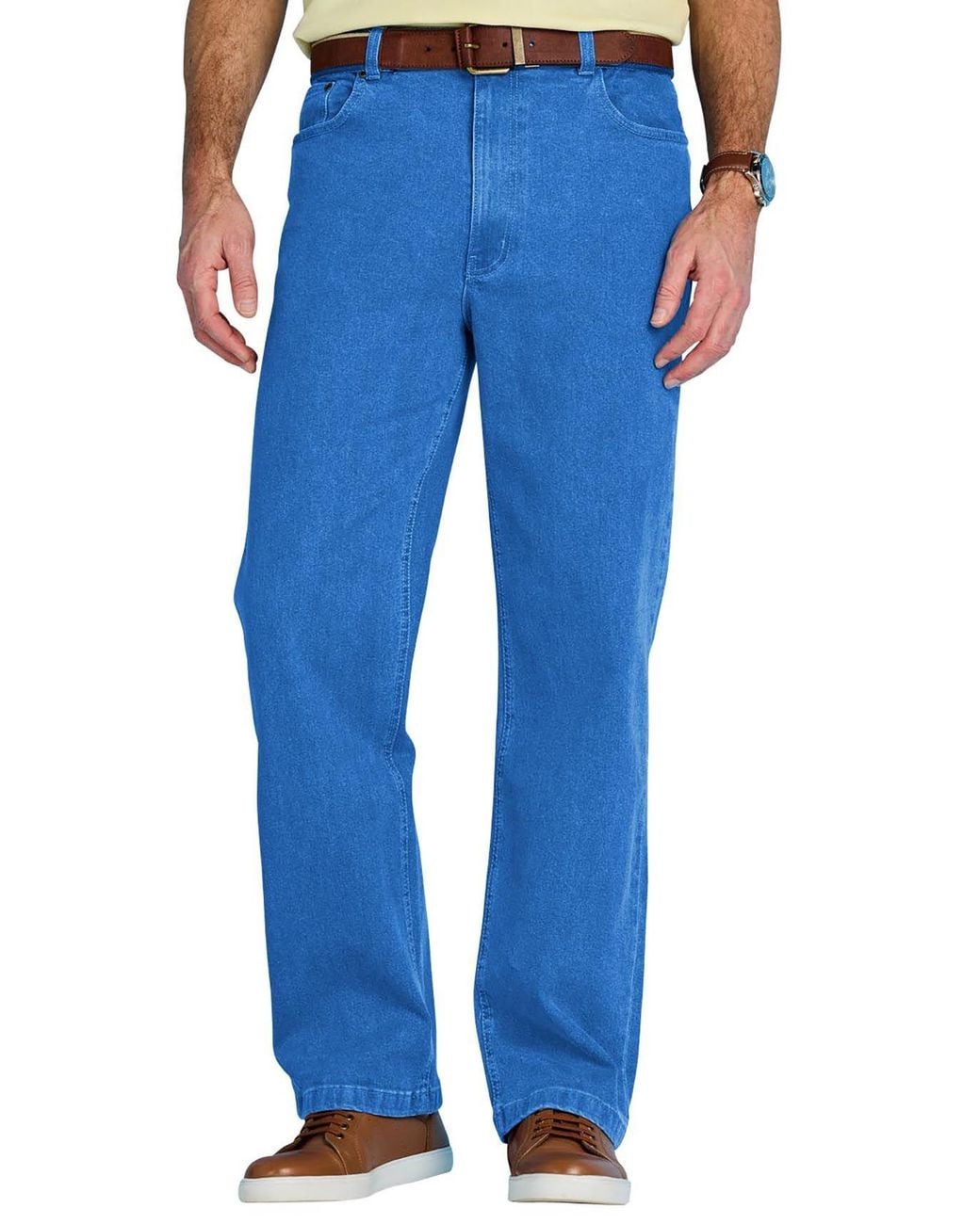 Chums Blue Stretch Fabric Side Elasticated Waistband Stonewash Finish Denim for men