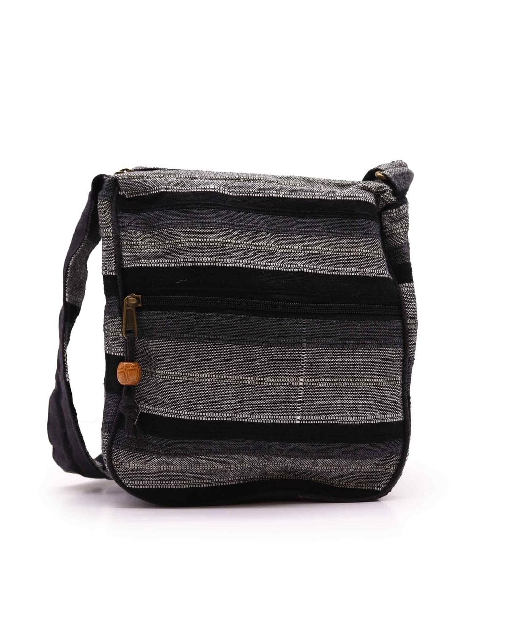 KDMD Black Large Nepal Sling Bag (Adjustable Short Strap)