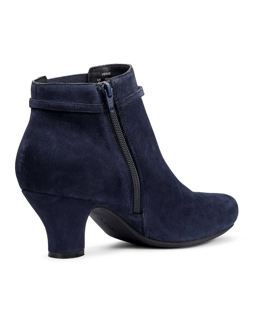 Hotter Blue Wide Fit 'Verse' Smart Ankle Boots