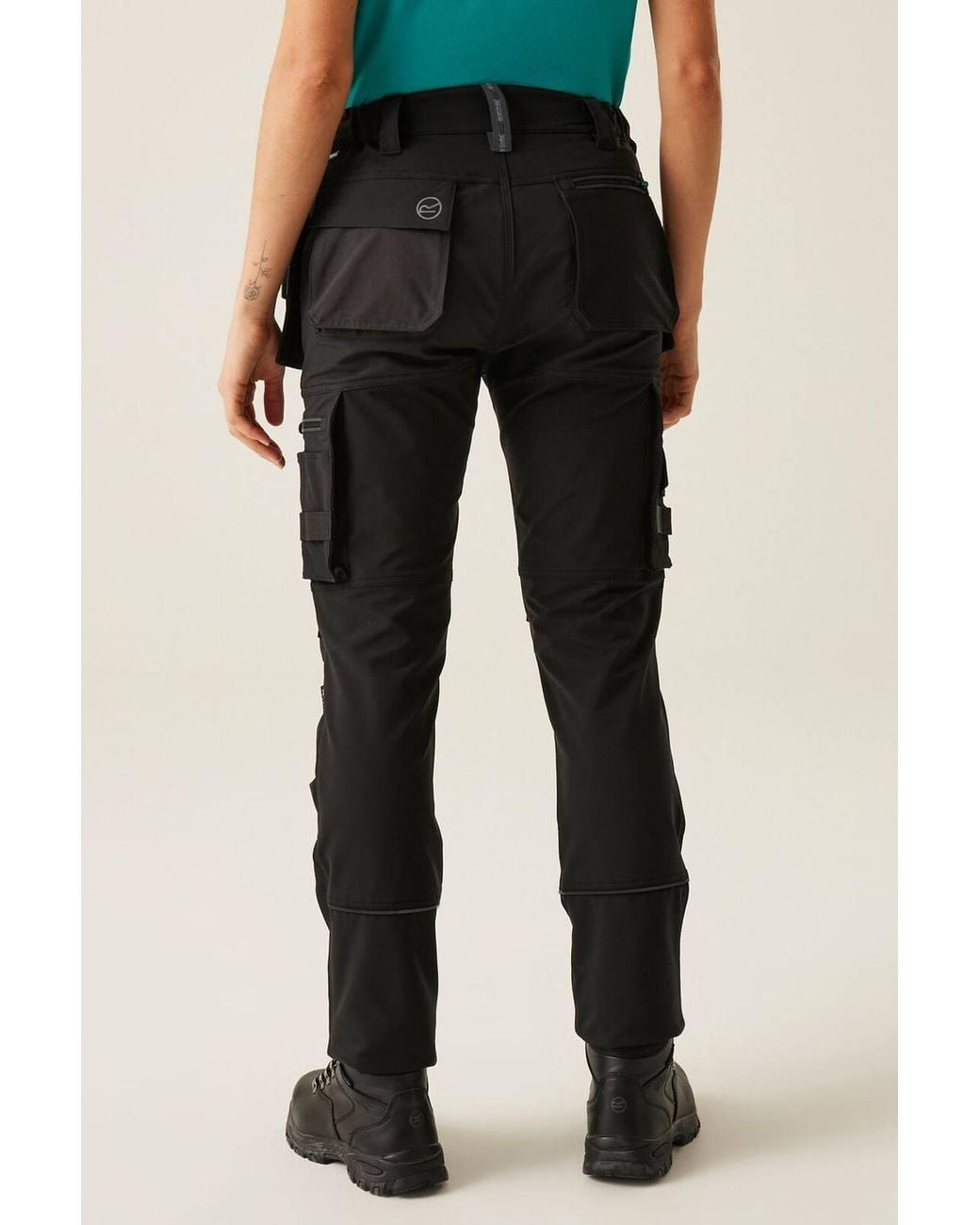 Regatta Black Cotton Stretch Holster Trousers