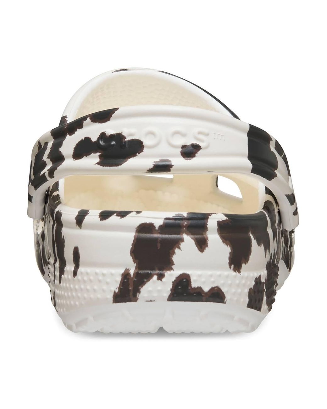 CROCSTM Black Classic Clog Cow Print Chalk/Multi