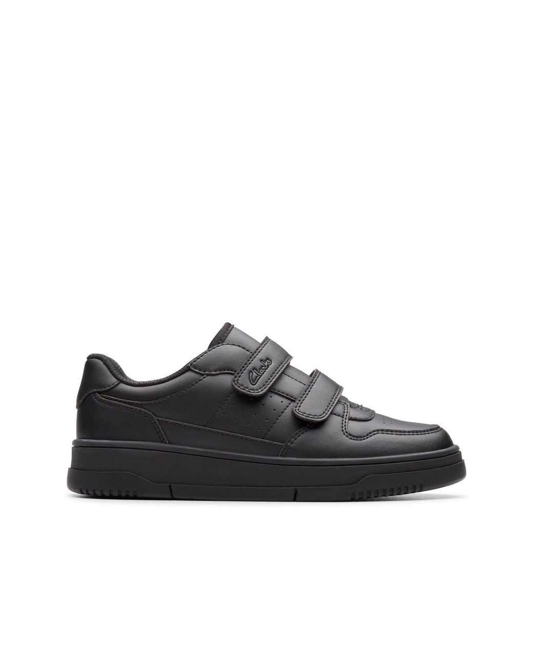 Clarks Black Canyon Sky Kid Trainers, Riptape, School Shoes