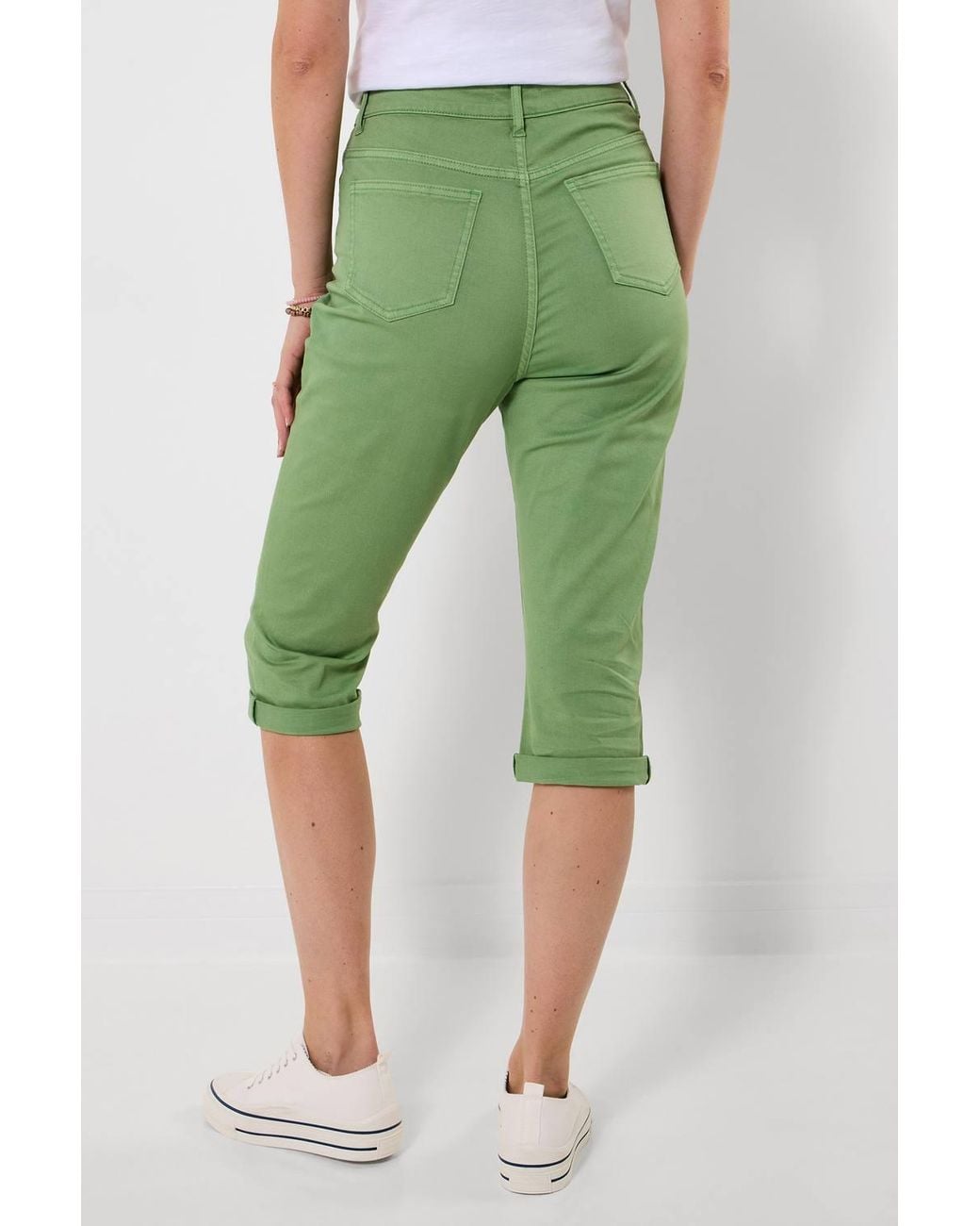 Joe Browns Blue Stretchy Capri Pants