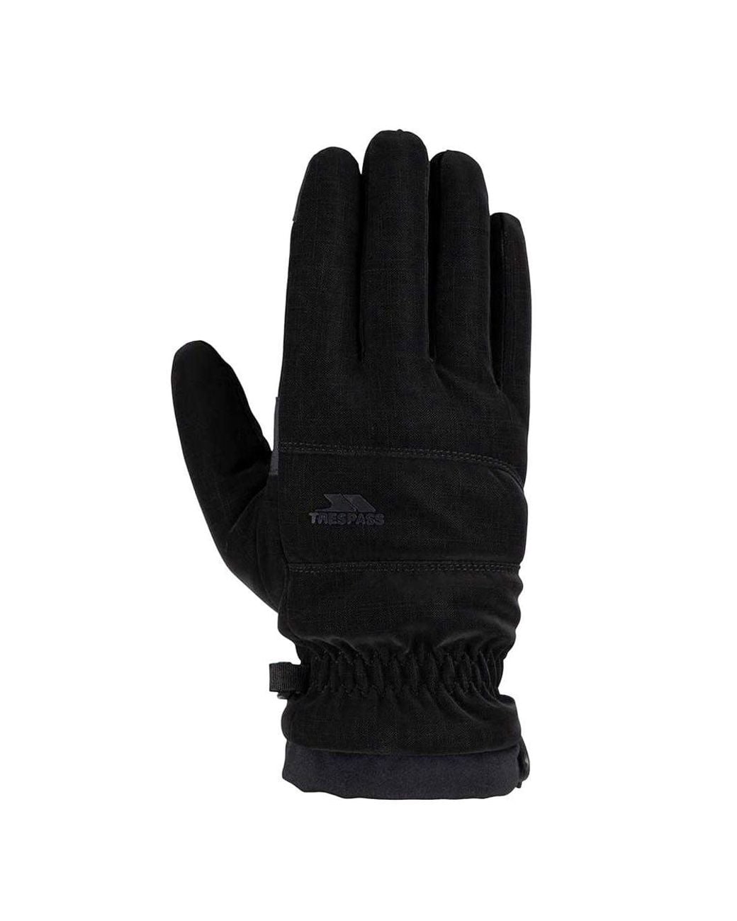 Trespass Black Tista Ski Gloves for men