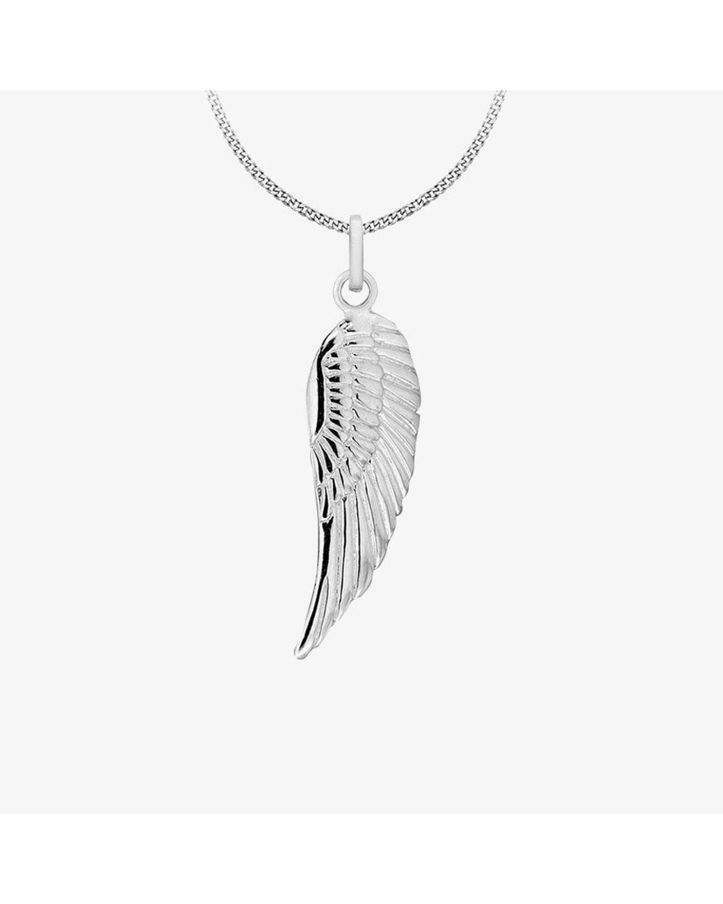 T.H.Baker White Sterling Angel Wing Pendant 8.62.8071