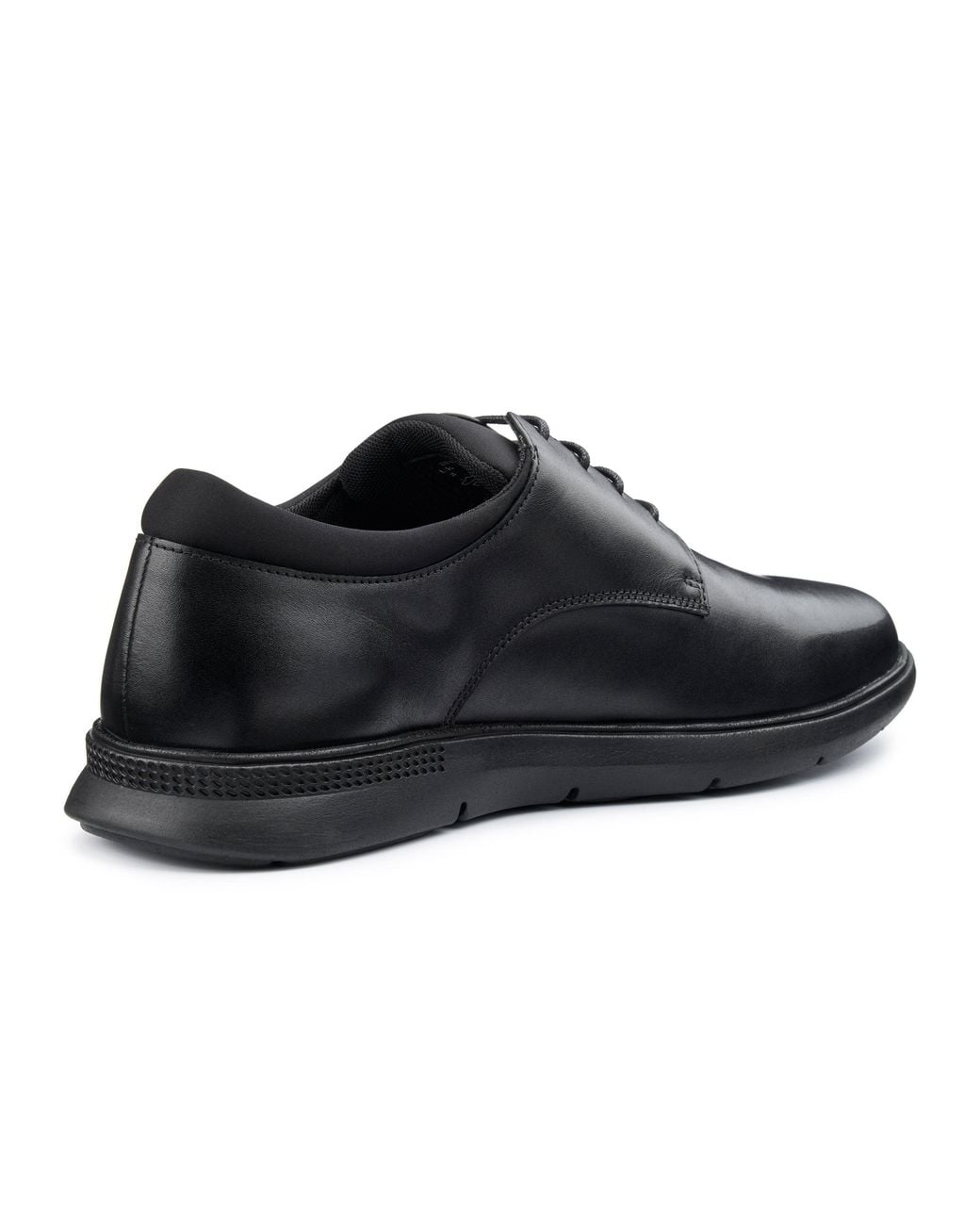 Hotter Black Wide Fit 'Hugo' Formal Shoes for men