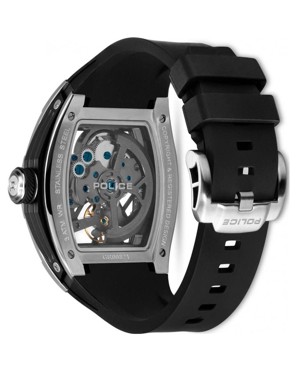 Police Black Pewgr0082102 Tampa 53Mm Quartz Watch for men