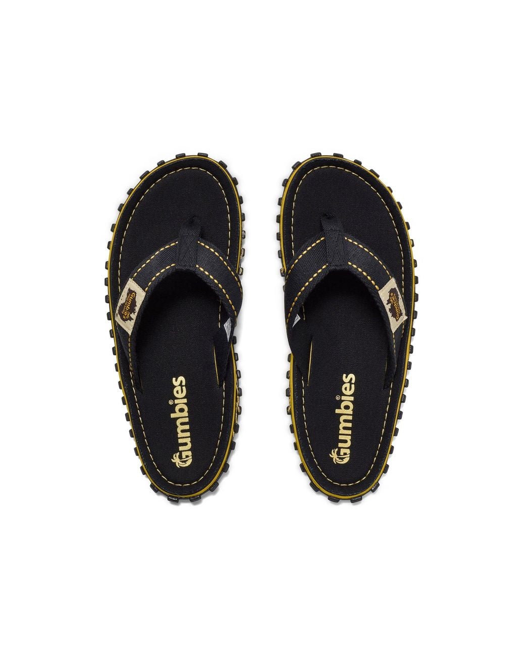 Gumbies Black Islander Flip-Flops