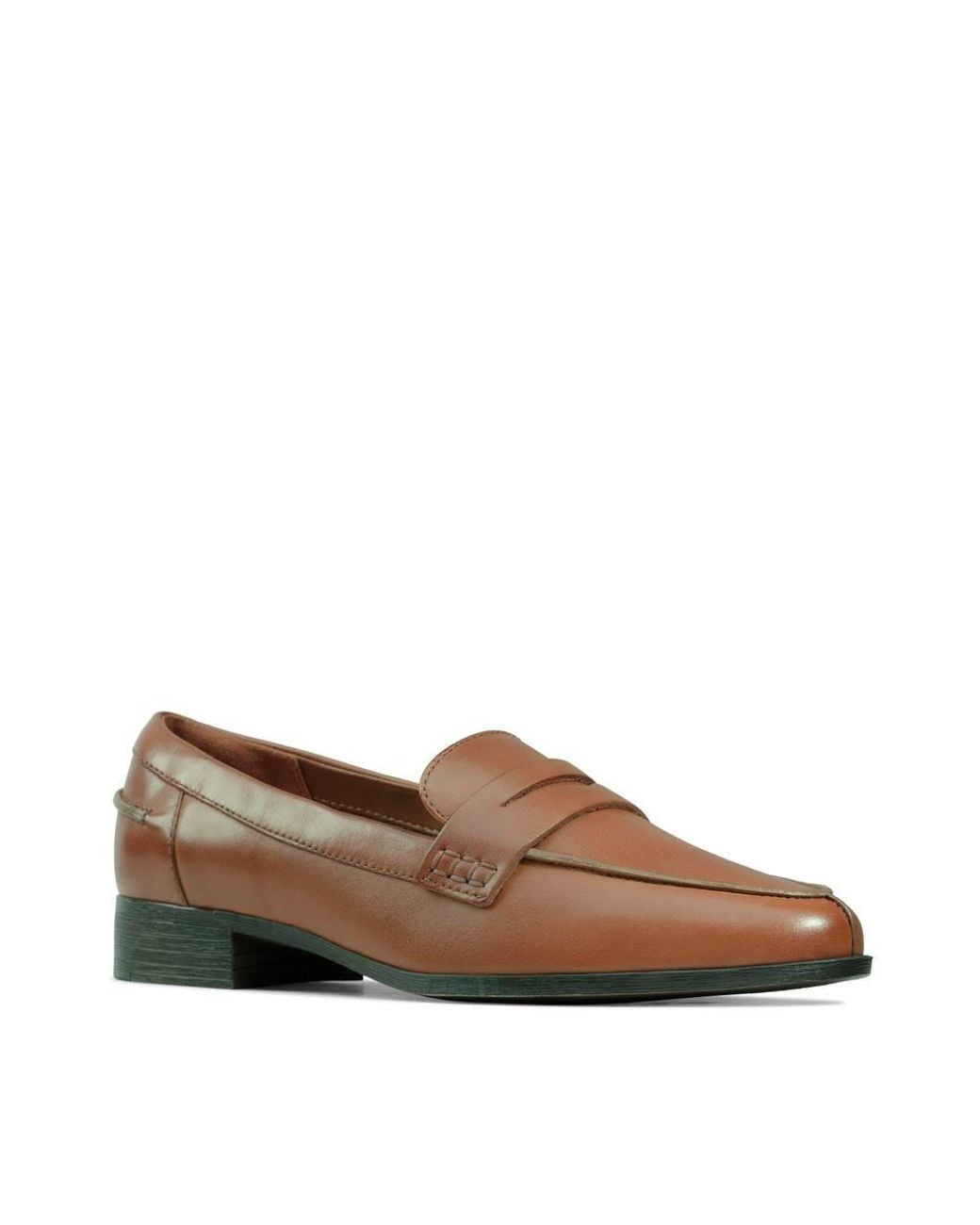 Clarks Brown Hamble Loafer Tan Leather Loafers, Slip Ons