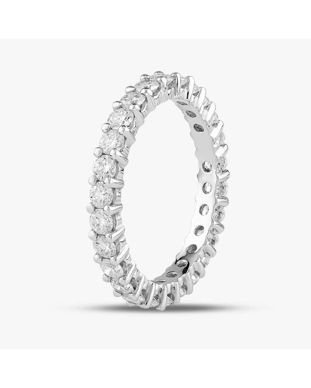 T.H.Baker White Platinum 1.50Ct Brilliant Cut Diamond Full Eternity Ring 74919Rg Pt950