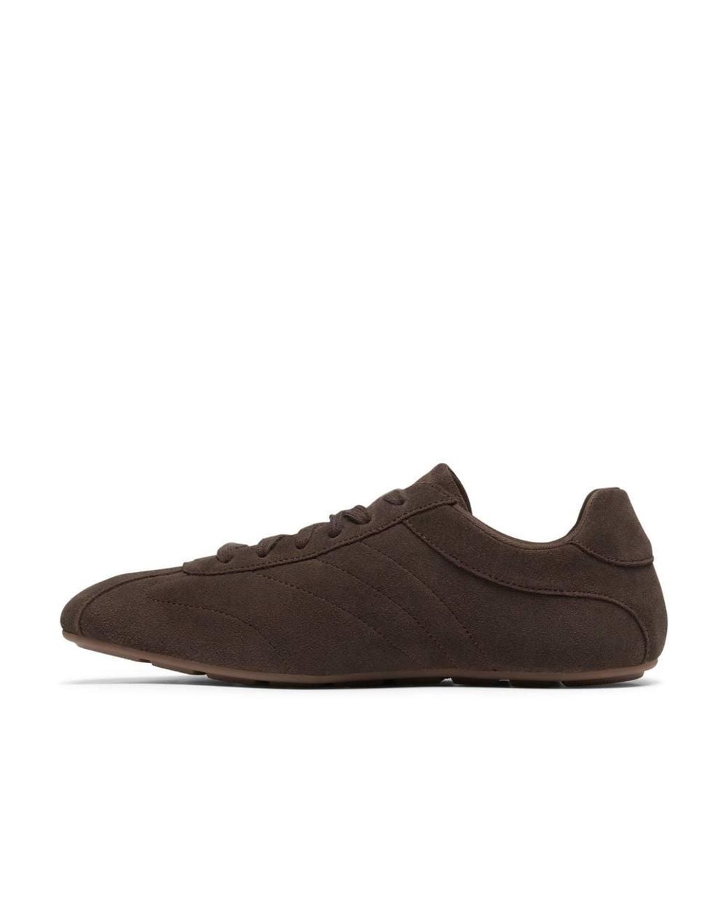Clarks Brown Railford Lo Suede Trainers, Lace Up for men