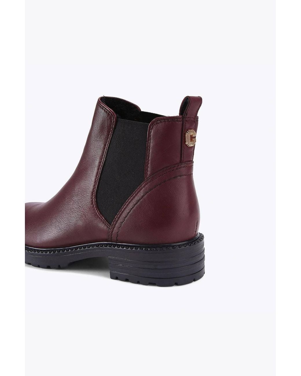 Carvela Kurt Geiger Purple 'Russ' Leather Boots