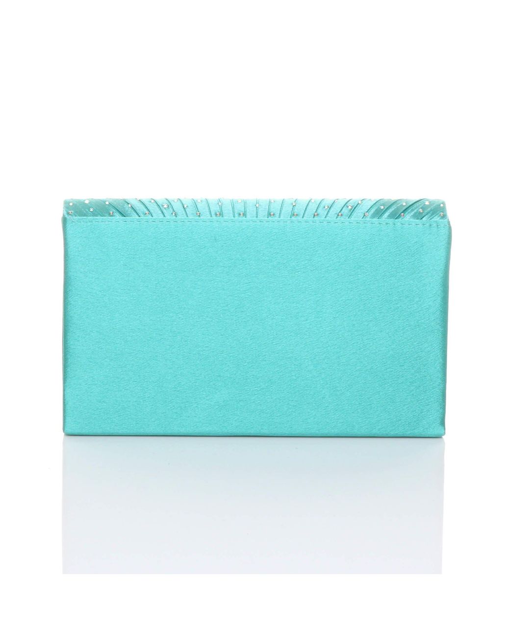AJVANI Blue Diamante Envelope Clutch Bag