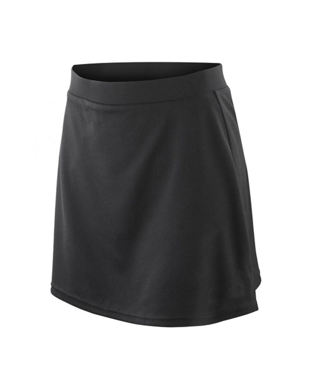 Spiro Black Windproof Quick Dry Sports Skort