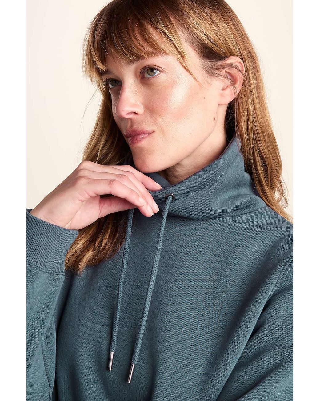 TOG24 Blue 'Abigail' Supersoft Funnel Neck Sweat