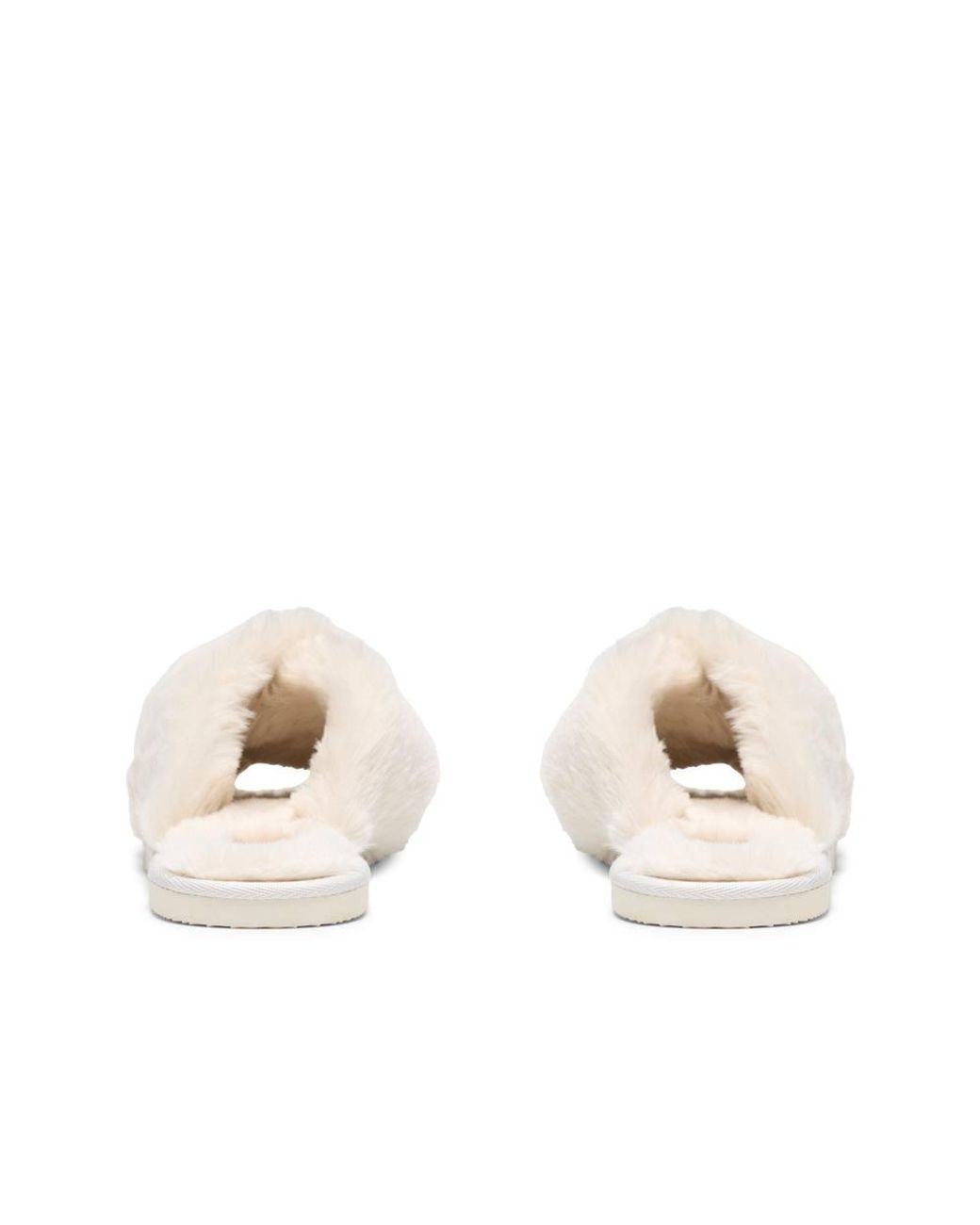 Clarks Natural Myra Mule Cream Slip Ons, Slippers