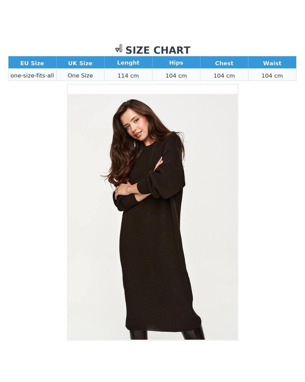 Love Lace Black Knitted Long Sleeve Classic Shift Dress