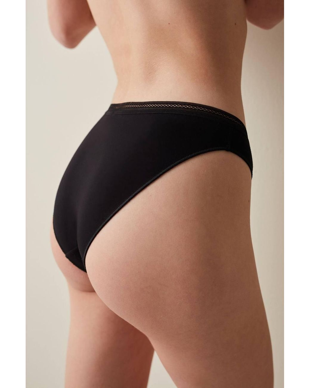 Penti Black Easy Cotton Trim Briefs