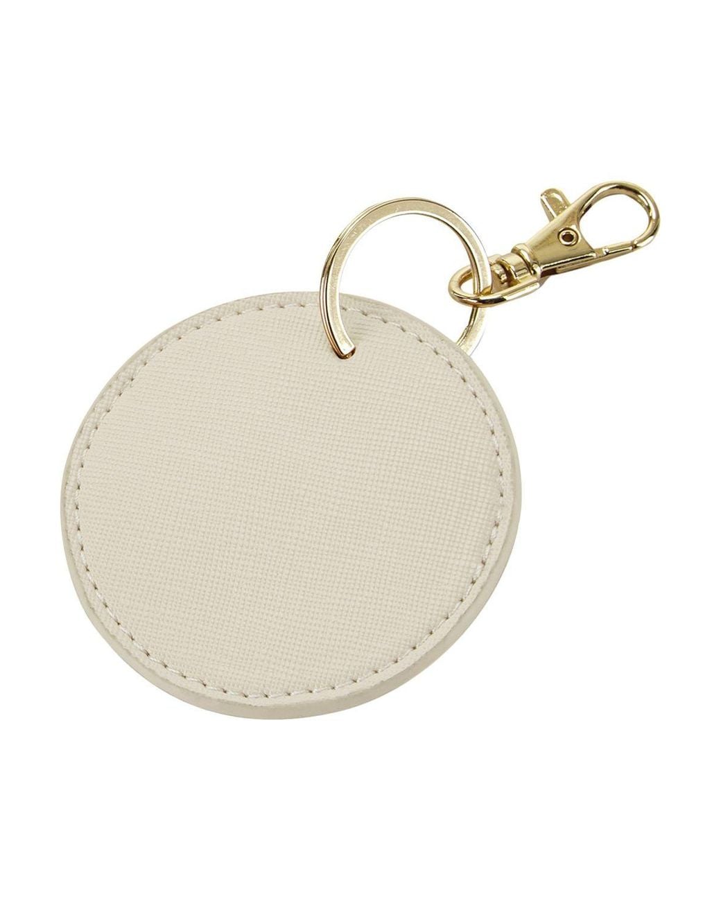 Bagbase Natural Boutique Circular Leather-Look Pu Keyclip