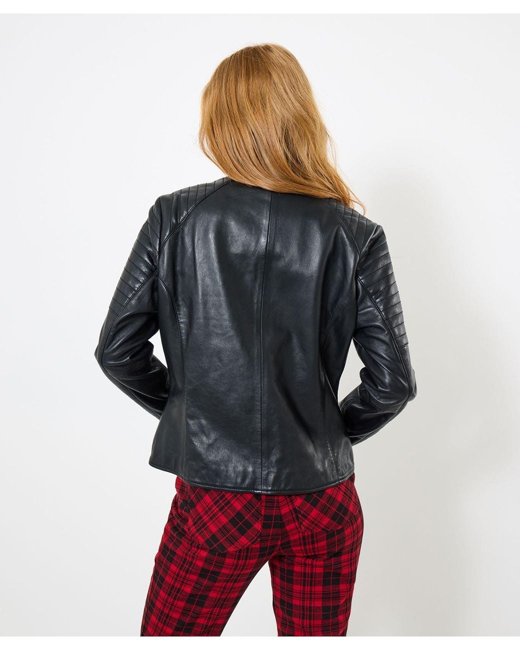 Joe Browns Gray Quilted Sleeve Biker Jacket