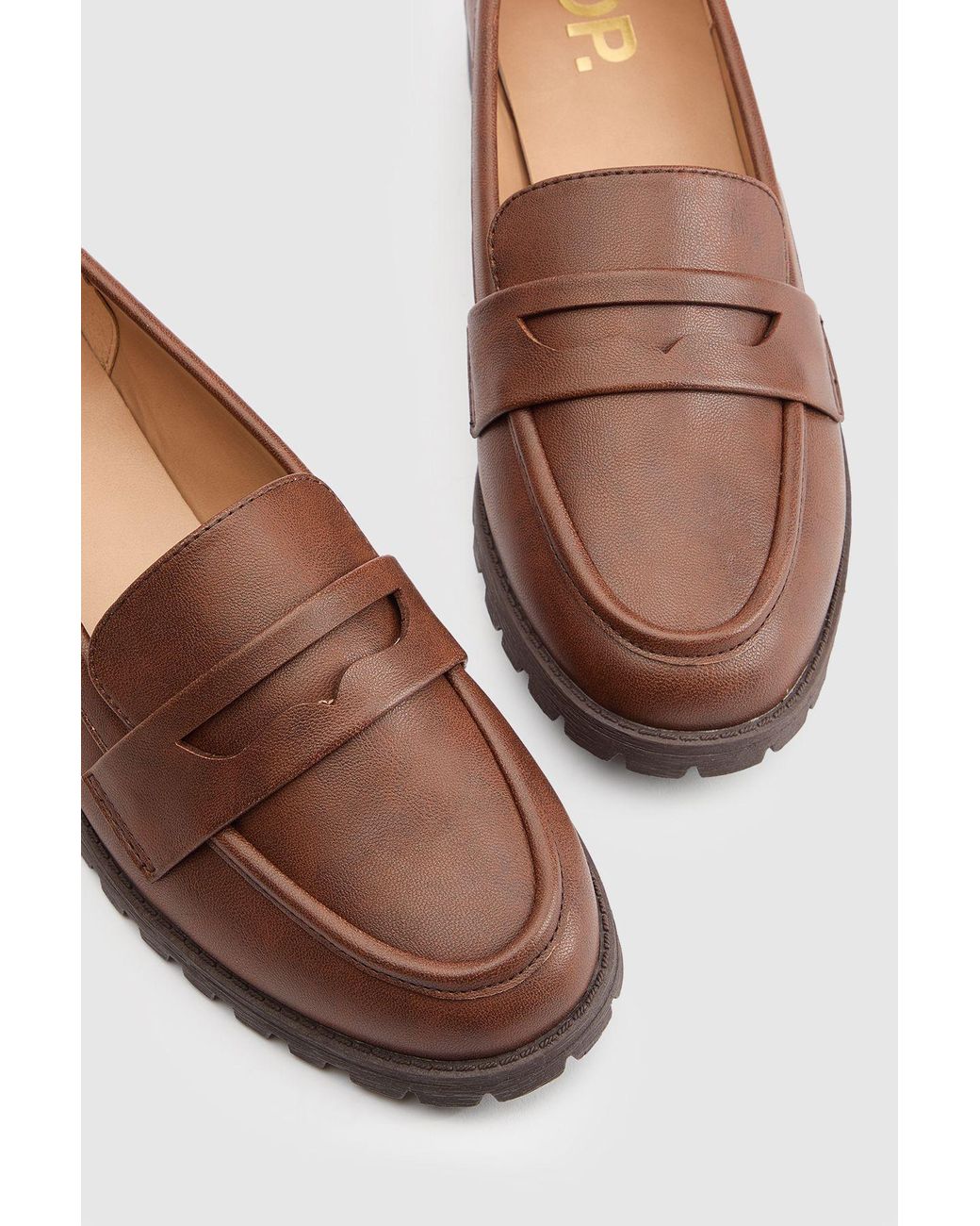 Dorothy Perkins Blue Leoni Chunky Loafers