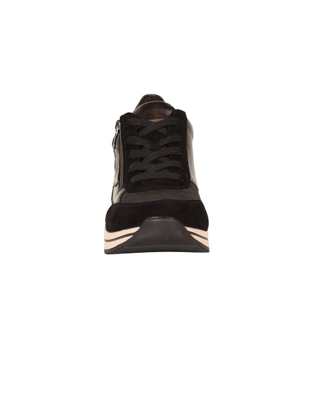 Remonte Black 'Orkney' Wedge Trainers