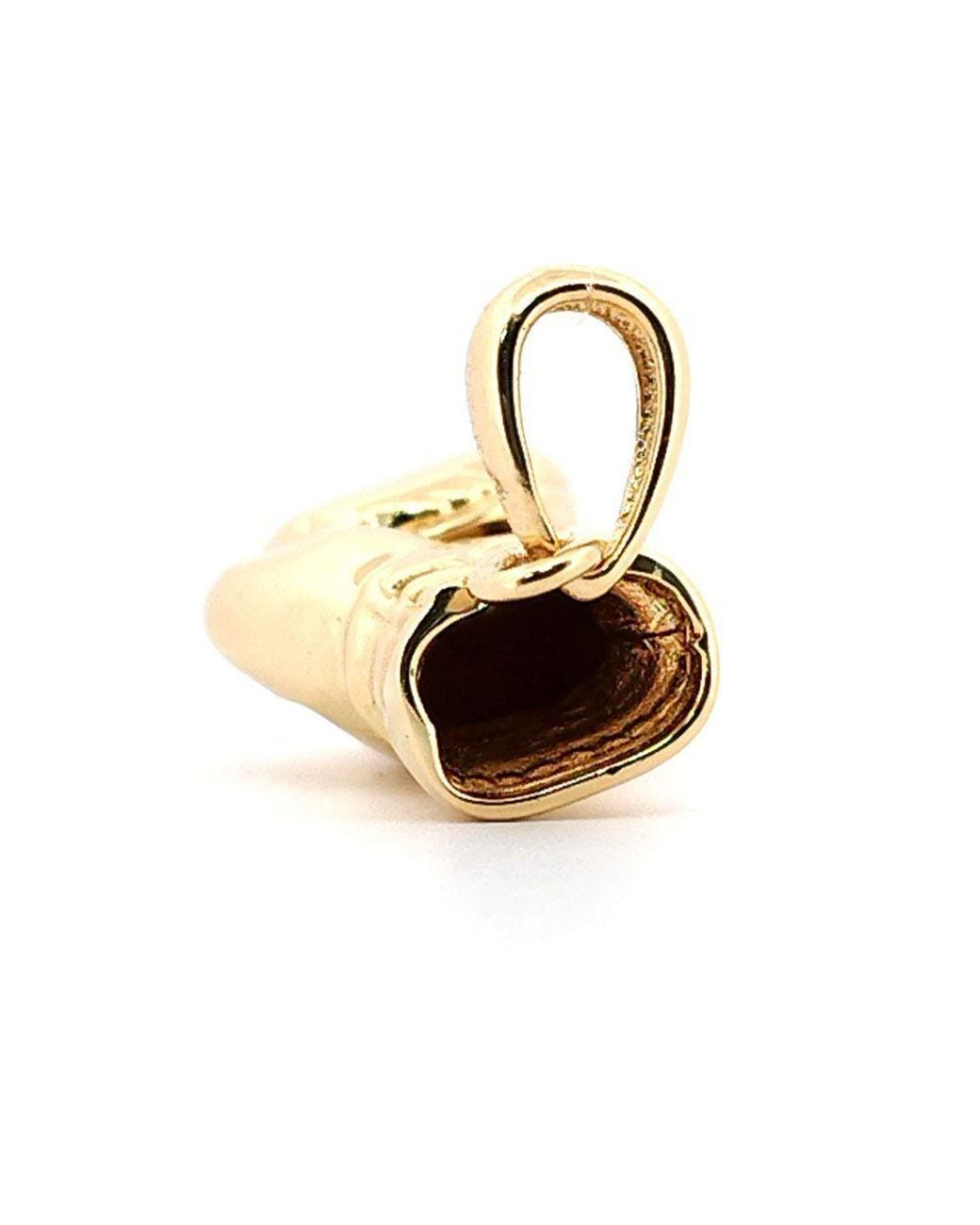 Jewelco London Metallic 9Ct Realistic 3D Single Boxing Glove Novelty Pendant, Small