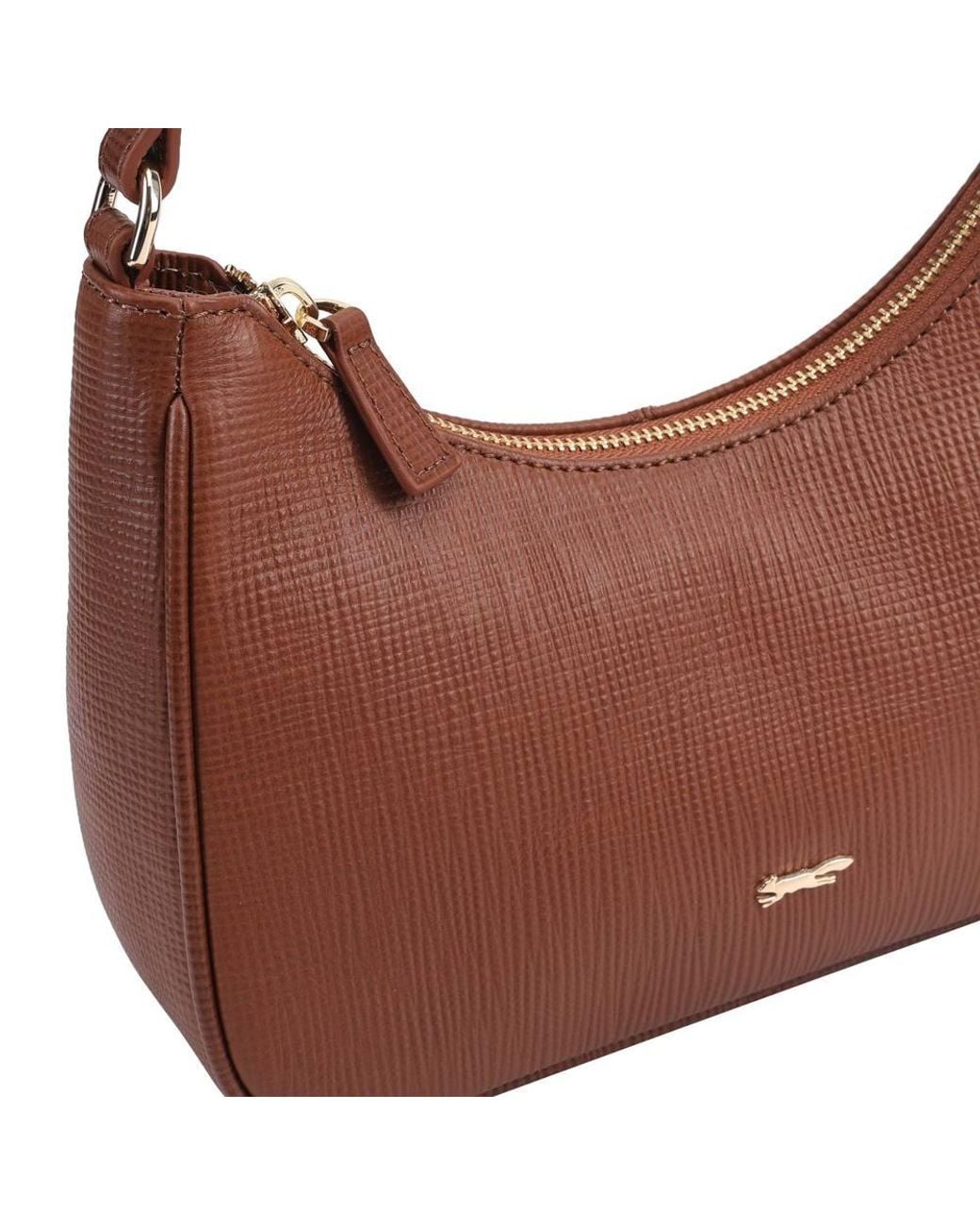 Paul Costelloe Brown Delphine Leather Shoulder Bag