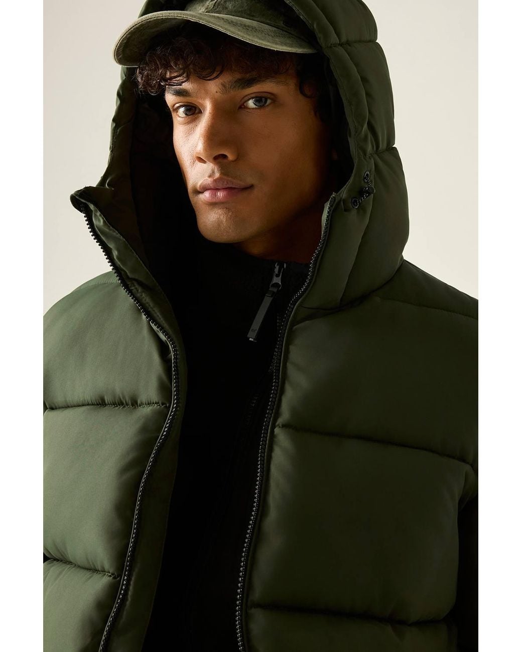 Regatta Green Waterproof Marek Short Quilted Jacket for men