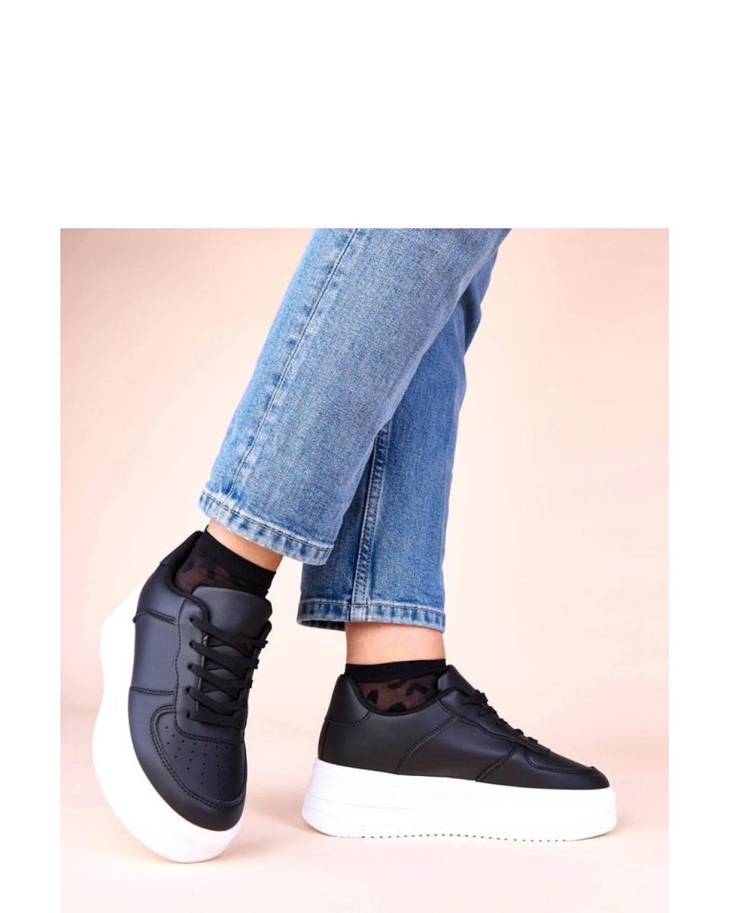Love Lace Blue Avita Platform Sneakers With Cushioned High Sole For Comfort