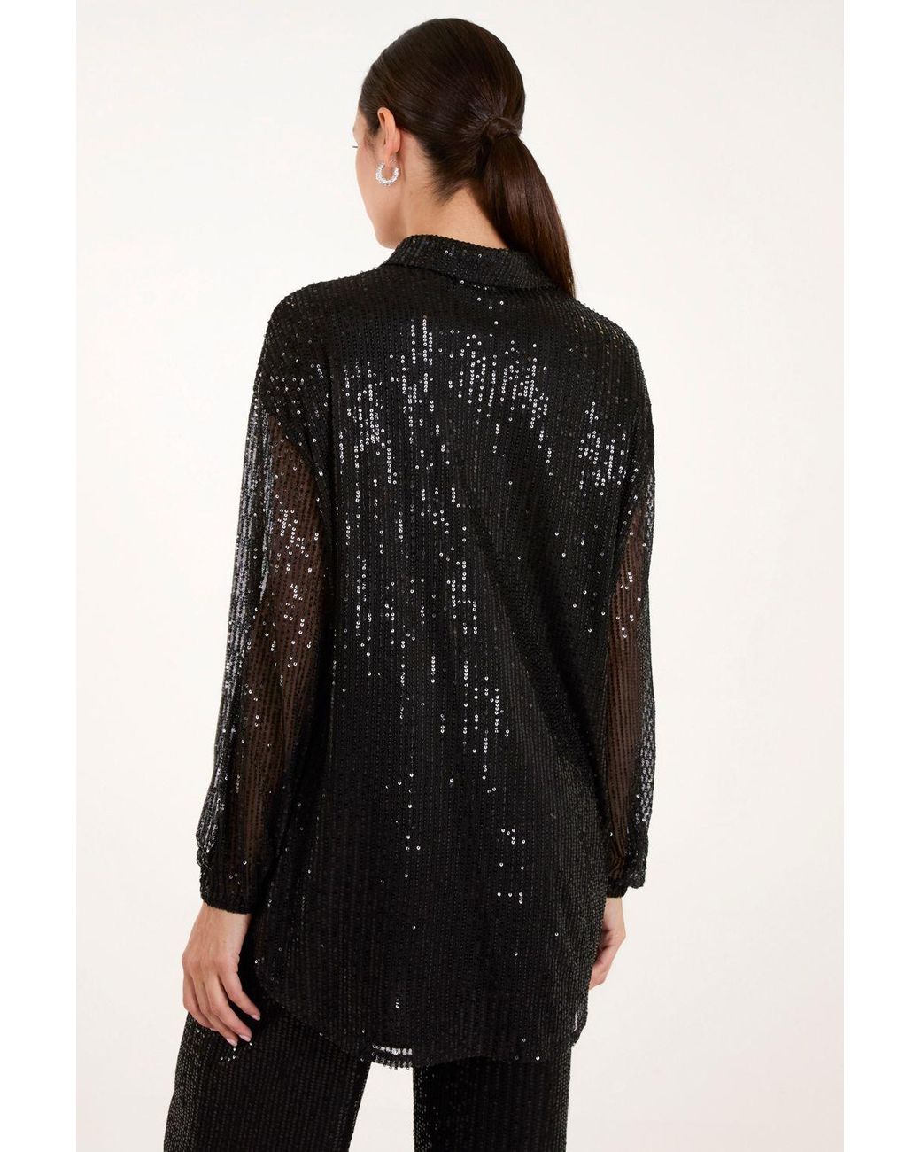 Blue Vanilla Blue Sequin Shirt
