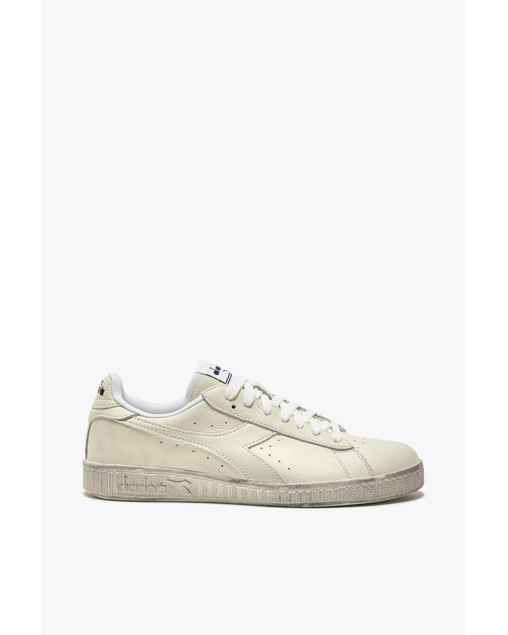 Diadora White Game L Low Waxed Trainer for men