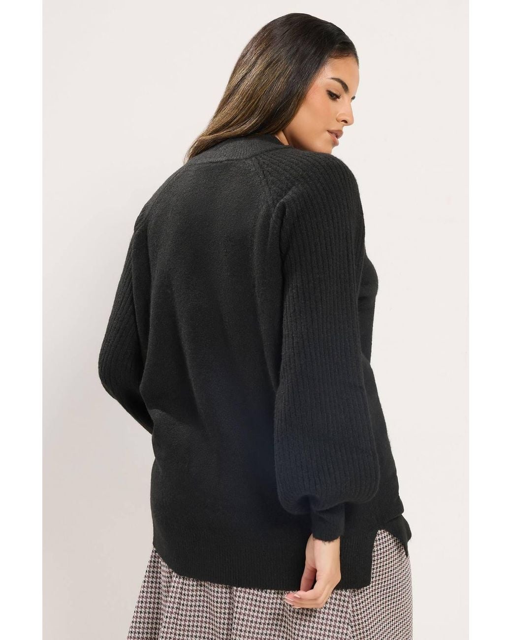 Yours Black Turtle Neck Knitted Jumper