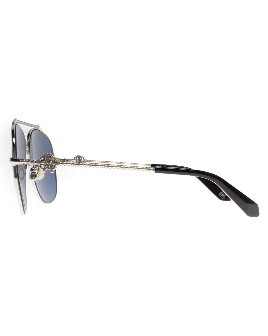Roberto Cavalli Blue Aviator Palladium Src008V Sunglasses