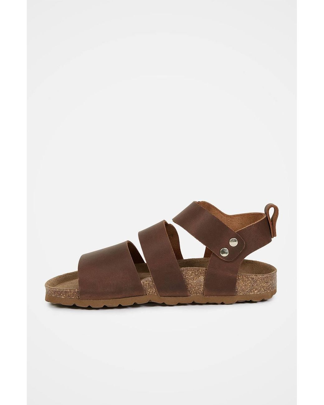 Celtic & Co. Brown An Elegant Triple Strap Sandal