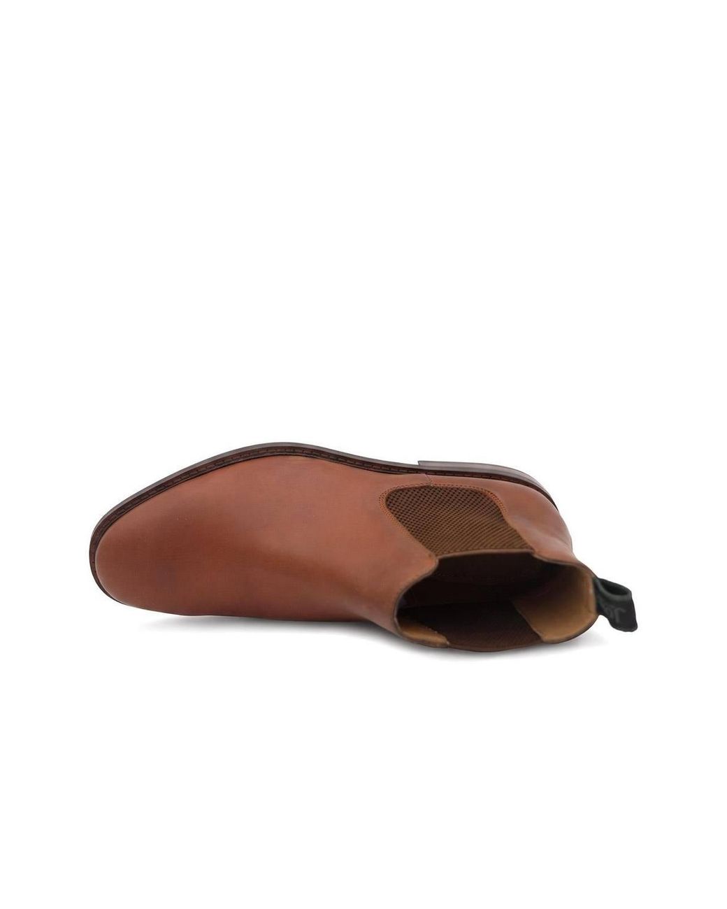 Jones Bootmaker Brown Debden Wide Fit Leather Chelsea Boots for men