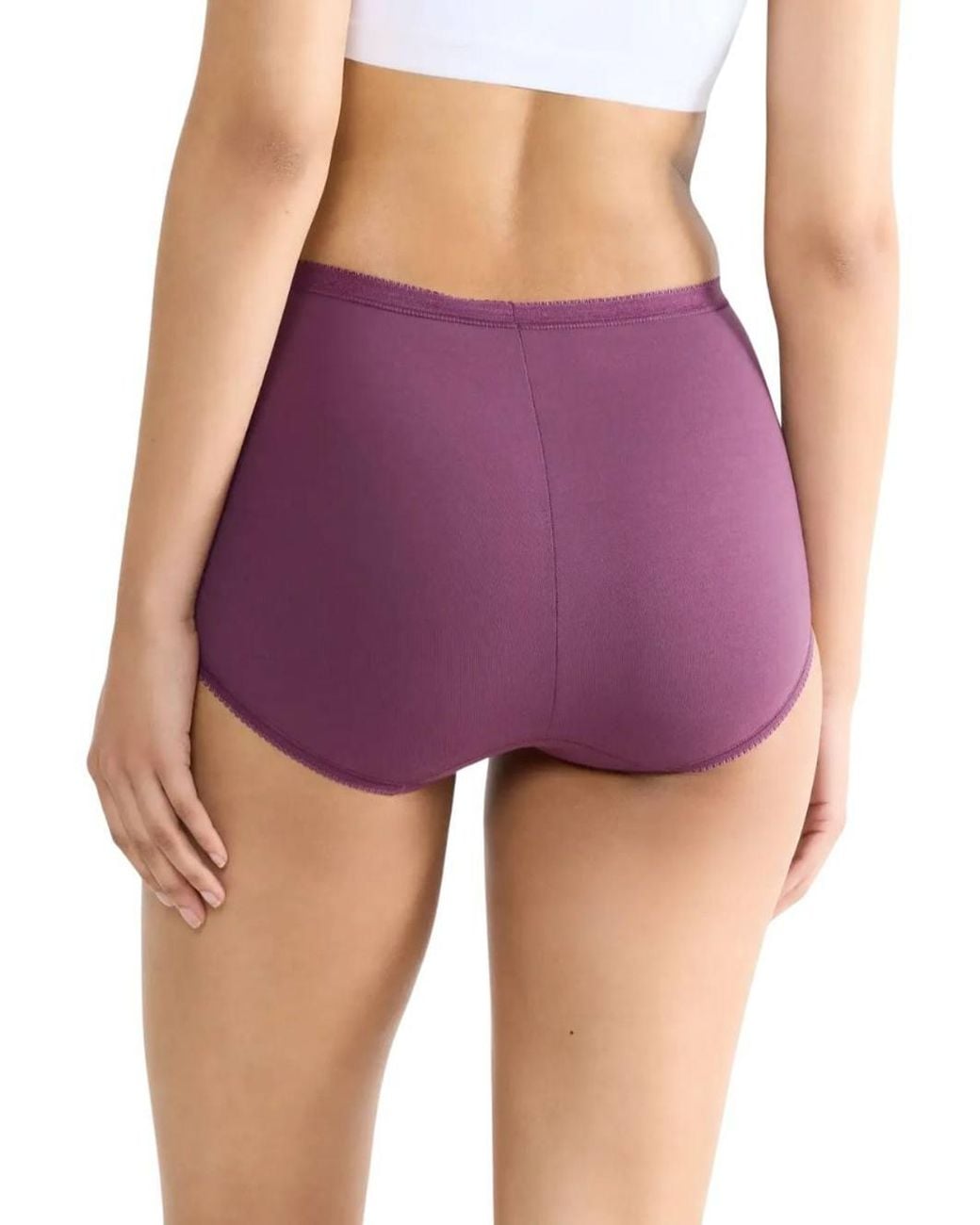 Sloggi Purple Basic+ Maxi 3 Pack Briefs