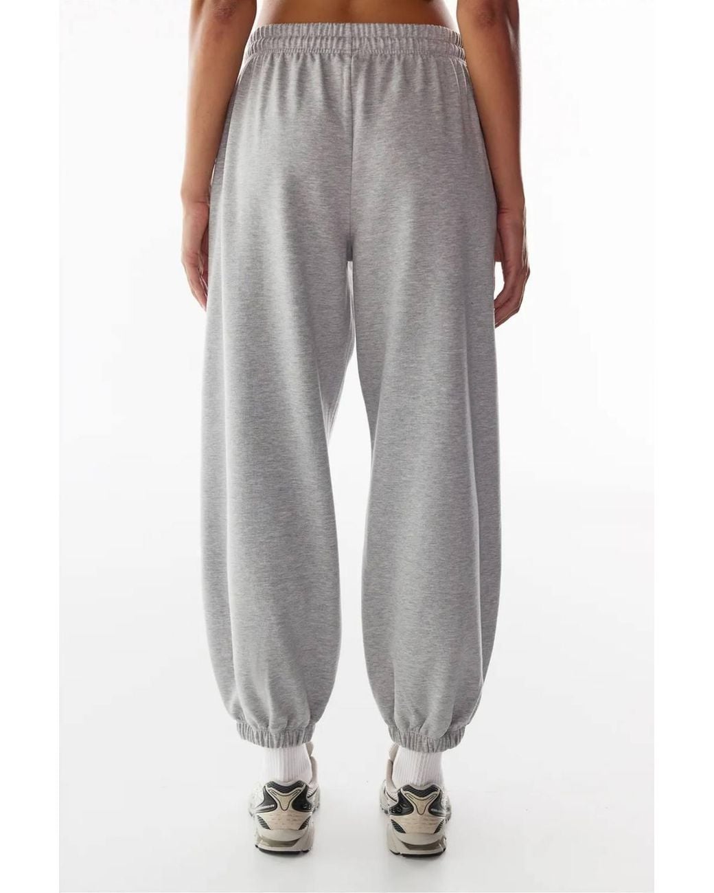 Penti Pink Stitch Detail Brushed Balloon Cut Sweatpants