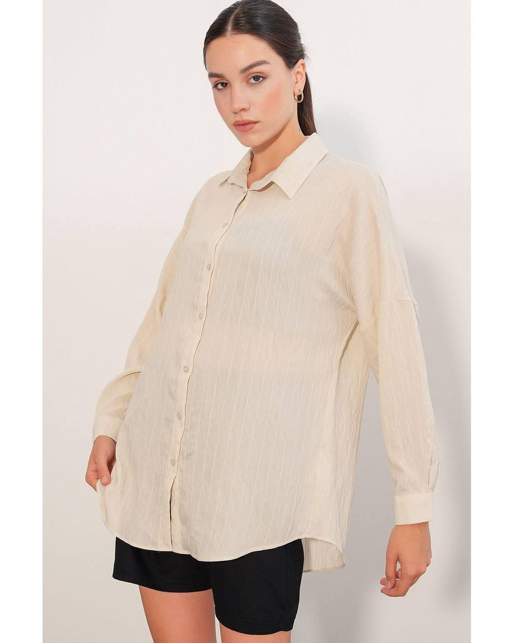 Bigdart Natural Viscose Nylon Shirt