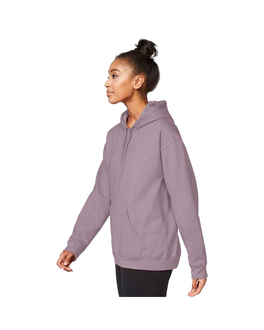 Gildan Purple Softstyle Fleece Midweight Hoodie for men