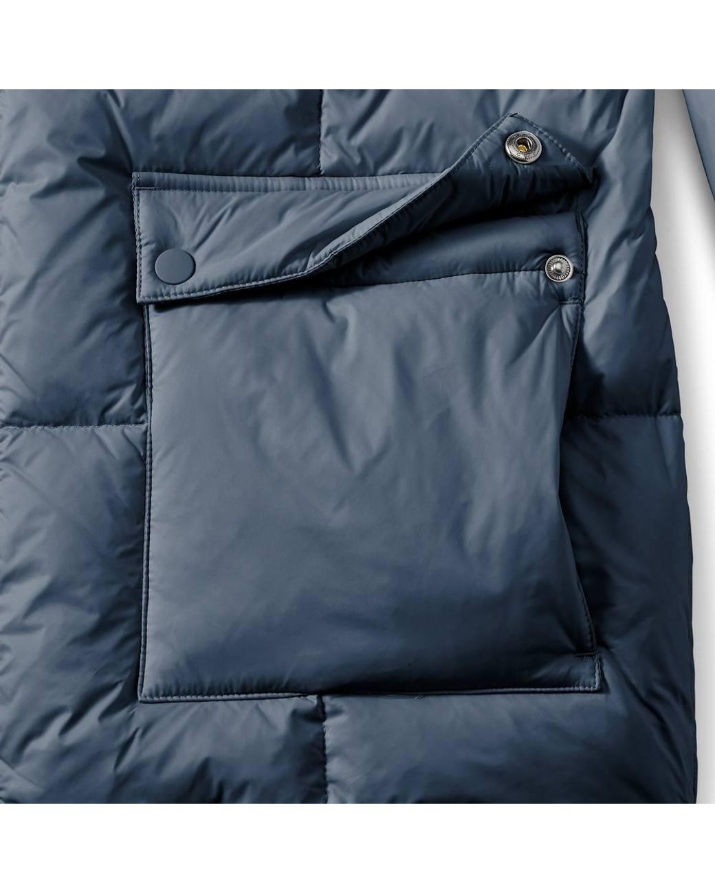Lands' End Blue Plus Wanderweight Down Packable Puffer Jacket