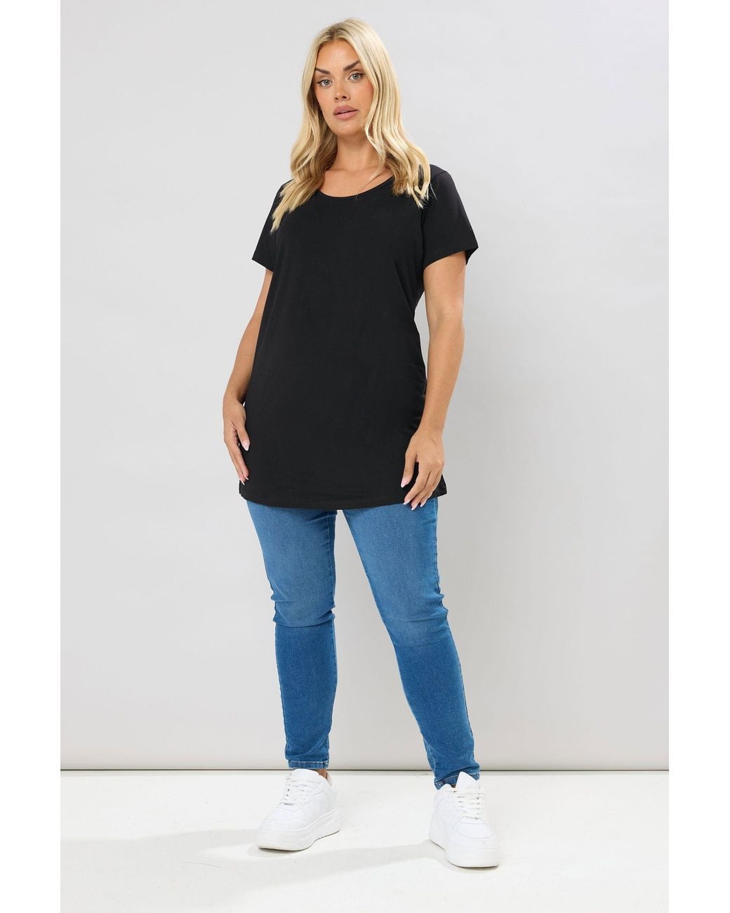 Yours Black 2 Pack Longline T-Shirts