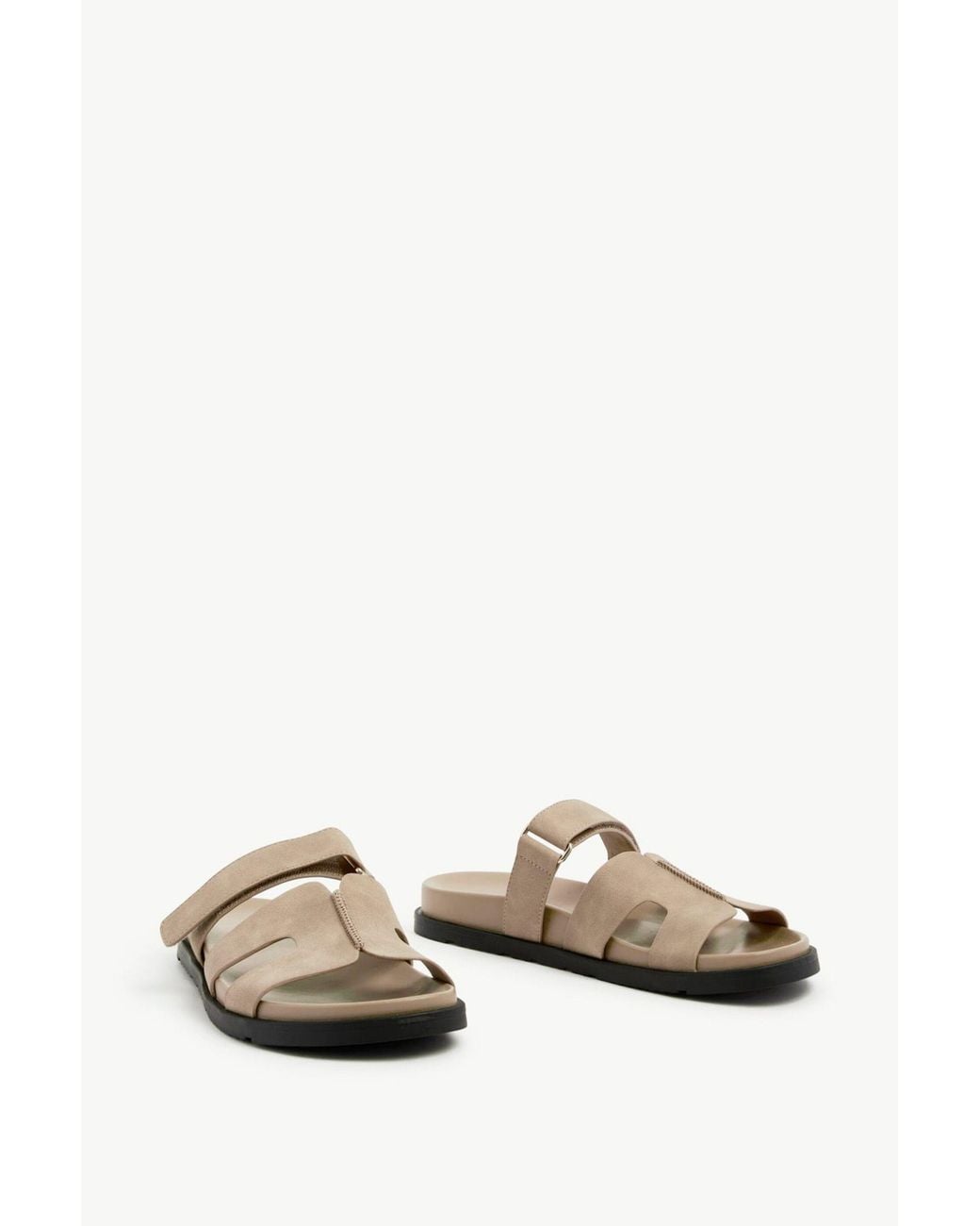 Linzi White Emmy Faux Nubuck Sandals