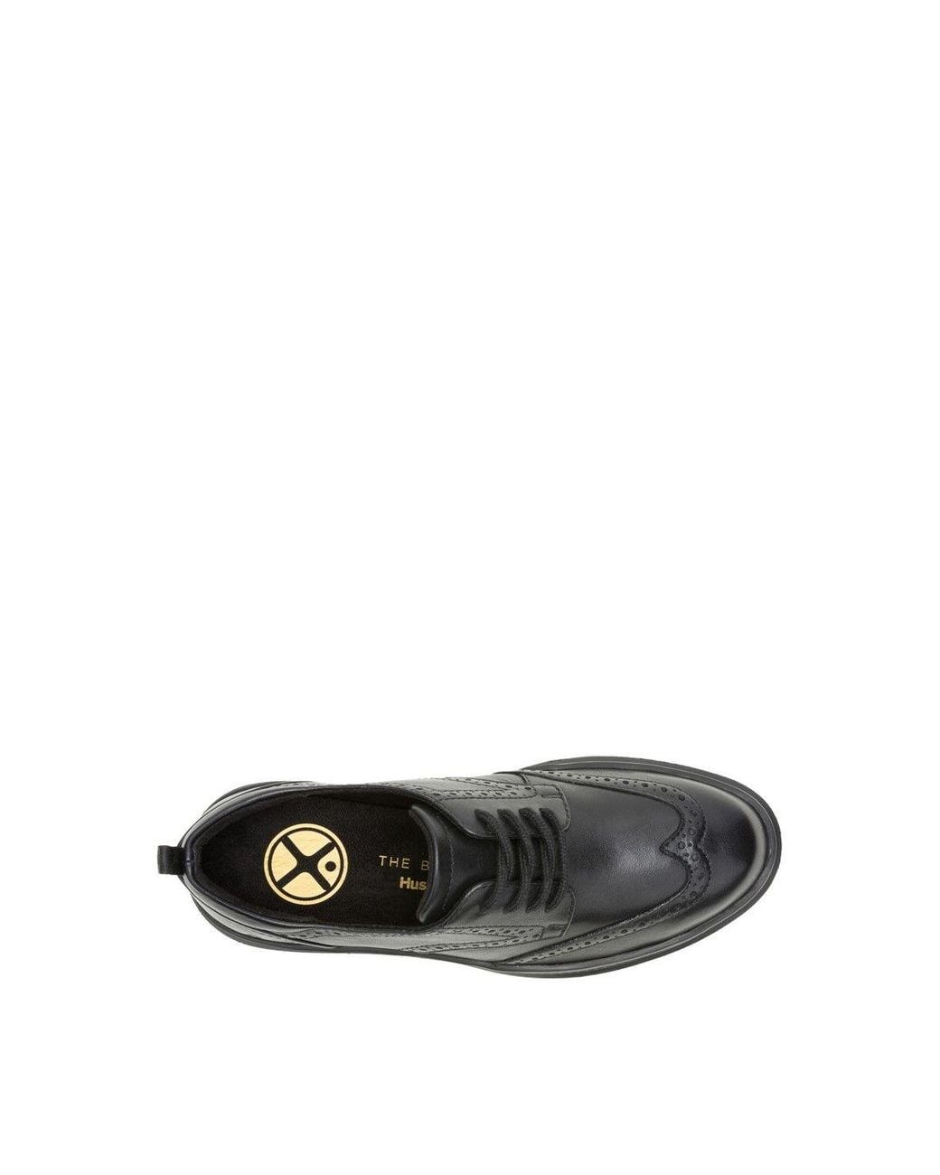 Hush Puppies Black Joy Wingtip Lace Up