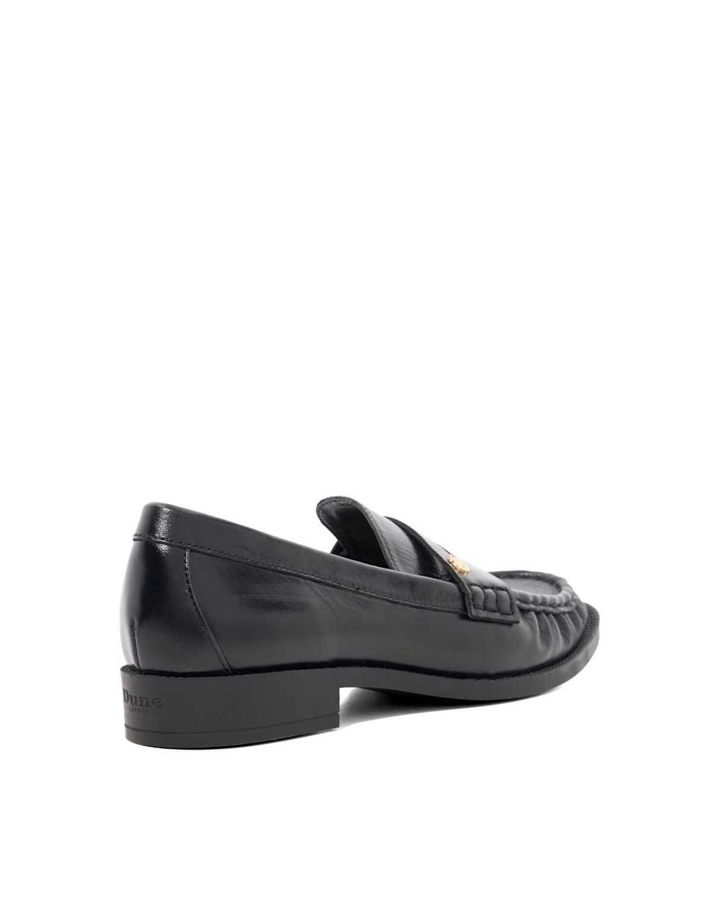 Dune Black 'Galex' Leather Loafers