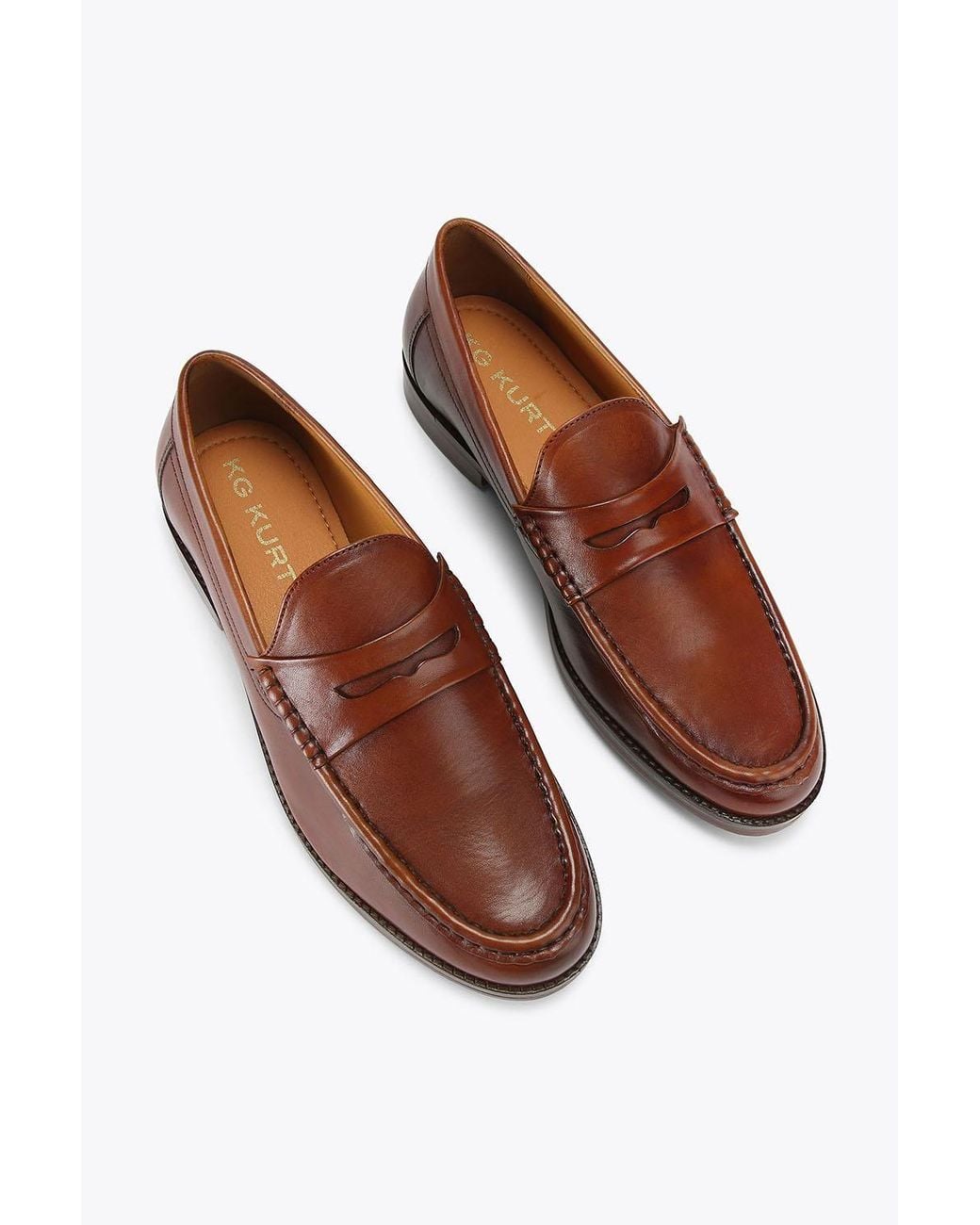 KG by Kurt Geiger Brown 'Francis' Leather Shoes for men