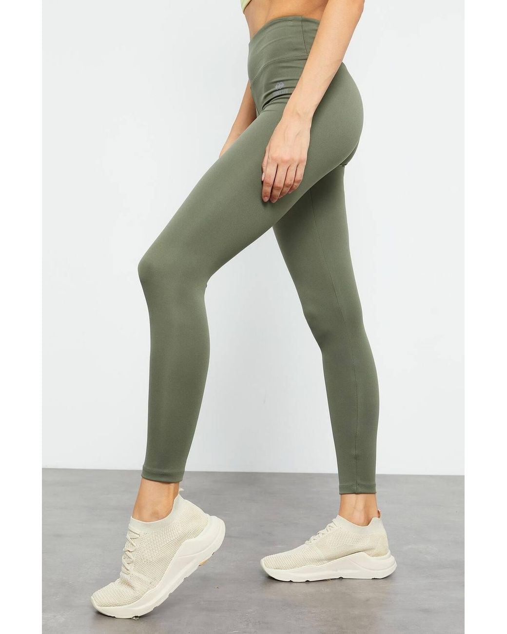 TOMMY LIFE Green High-Waist Slim-Fit Leggings