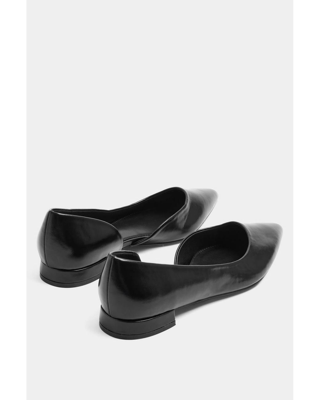 Long Tall Sally Blue Pointed Ballerina Pumps
